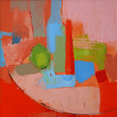 Peinture intitulée "Abricot" par Mathilde De Bellecombe, Œuvre d'art originale, Acrylique