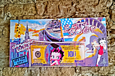 Arts numériques intitulée "100 $-Betty-Boop" par Alan Berg, Œuvre d'art originale, Photo montage