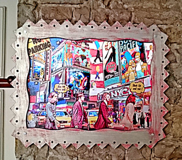 Arts numériques intitulée "Beatles-on-Times-Sq…" par Alan Berg, Œuvre d'art originale