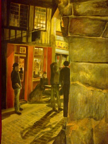 Peinture intitulée "Dinan" par Maya Ratovondrahona, Œuvre d'art originale, Aquarelle