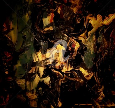 Peinture intitulée "L'aube de la nuit…" par Carlann, Œuvre d'art originale