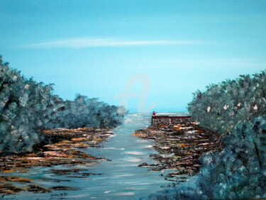 Peinture intitulée "65-x-50-brigneau-po…" par Didier Duclos, Œuvre d'art originale, Acrylique