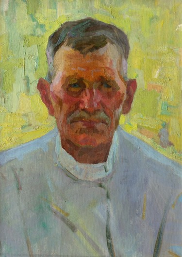 제목이 "Portrait of the pla…"인 미술작품 Vasiliy Strigin로, 원작, 기름