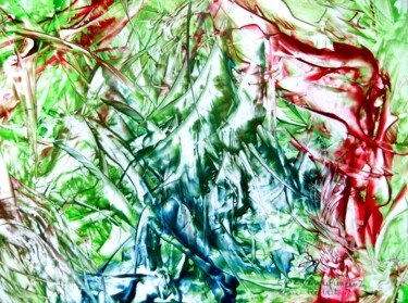 Malerei mit dem Titel "220e Verwerfungen2.…" von Robert Bauer, Original-Kunstwerk, Enkaustik