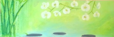 Zen&Reiki Peinture intitulée "Zen&Reiki" par Déborah Michel, Œuvre d'art originale, Acrylique