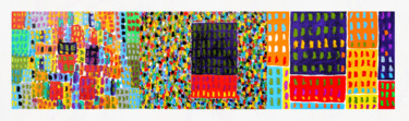 제목이 "LIBRARY TRIPTYCH"인 미술작품 Jean Mirre로, 원작, 기름
