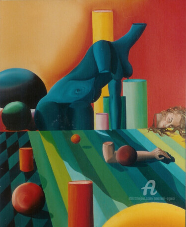 CABEÇA 绘画 标题为“CABEÇA” 由Emanuel Aguiar, 原创艺术品