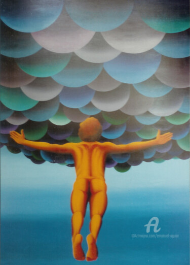 绘画 标题为“NUVENS” 由Emanuel Aguiar, 原创艺术品