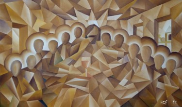 Pintura intitulada "SANTA SEIA" por Mano Loiro, Obras de arte originais, Óleo