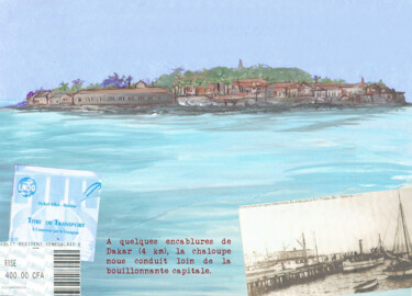 Peinture intitulée "Extrait carnet de v…" par Sonia Privat, Œuvre d'art originale
