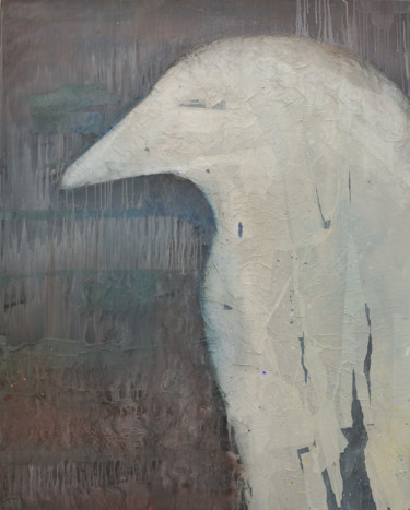 Peinture intitulée "Corbeaux, corps vid…" par Arnaud Gautron, Œuvre d'art originale, Acrylique