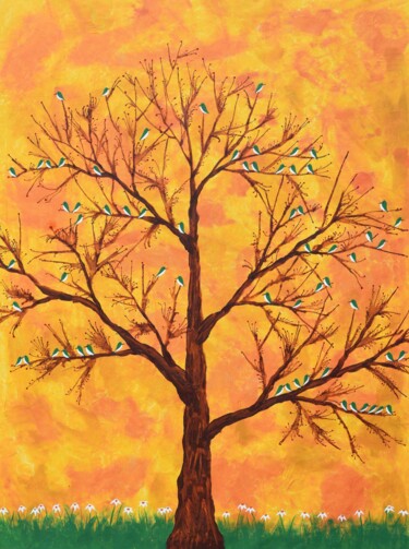 Pakhban Peinture intitulée "Pakhban" par Sumit Ratta, Œuvre d'art originale, Acrylique