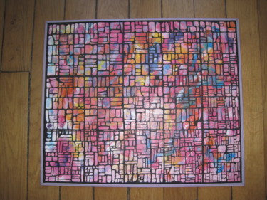 Peinture intitulée "Style vitrail avec…" par Mabdeco, Œuvre d'art originale, Acrylique