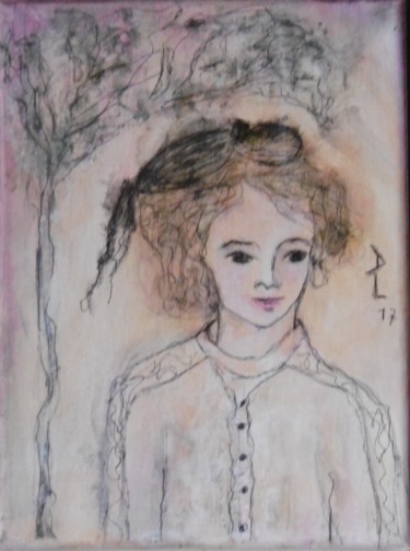 绘画 标题为“Chez Maupassant peu…” 由Denise Louin-Lecoeur, 原创艺术品, 丙烯