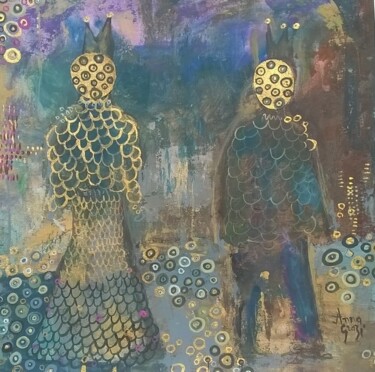 Jour de bal #artistsupportpledge Painting titled "Jour de bal #artist…" by Anna Grazi, Original Artwork, Acrylic