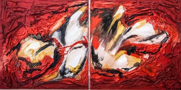 Peinture intitulée "De chair et d'os" par Chaimart, Œuvre d'art originale, Acrylique