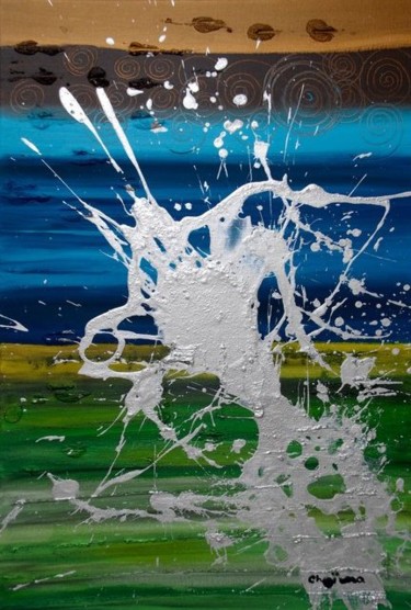 Peinture intitulée "Ejaculation" par Chaimart, Œuvre d'art originale, Acrylique