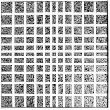 Silver squares - nr.60 Peinture intitulée "Silver squares - nr…" par Henk Broeke, Œuvre d'art originale, Acrylique Monté sur Panneau de bois