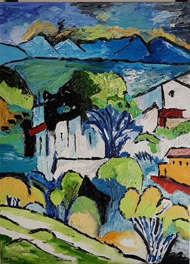 Peinture intitulée "Provence.jpg" par Bernard Miranne, Œuvre d'art originale, Huile