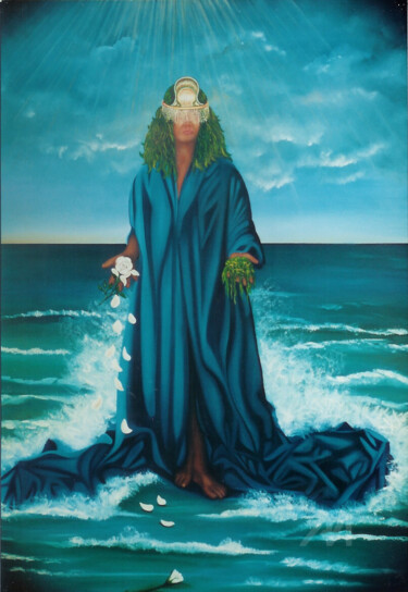 Pintura intitulada "MULHER MAGICA" por Emanuel Aguiar, Obras de arte originais