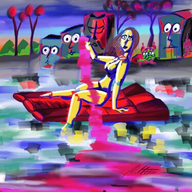 Wiederkehr Digitale Kunst mit dem Titel "Wiederkehr" von Manfred Hoppe, Original-Kunstwerk, Digitale Malerei