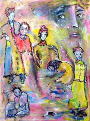 Peinture intitulée "Sans titre-30x40.jpg" par Bruno Briatte, Œuvre d'art originale, Acrylique