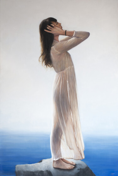 Peinture intitulée "IL DOLCE CALDO VENT…" par Andrea Esposito, Œuvre d'art originale, Huile