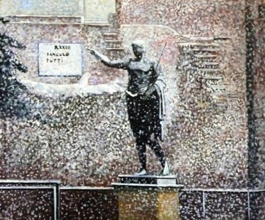 Peinture intitulée "Fanculo tutti" par Sandro Sabatini, Œuvre d'art originale, Huile