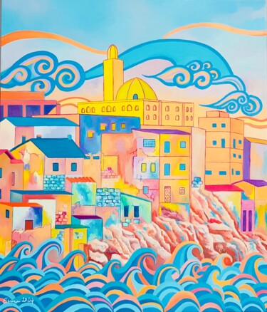 Peinture intitulée "Bologhine" par Esma, Œuvre d'art originale, Huile