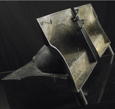 Sculpture intitulée "SEINS GRIS" par Sak, Œuvre d'art originale, Bronze