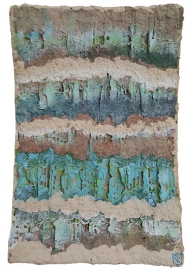 Peinture intitulée "Estran" par Valérie Thévenot, Œuvre d'art originale