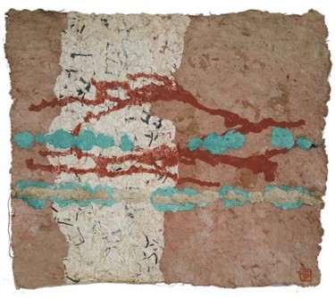 Peinture intitulée "Estran" par Valérie Thévenot, Œuvre d'art originale
