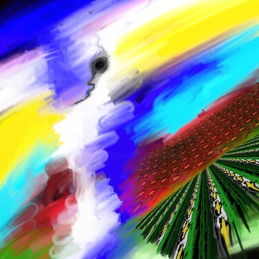 Digitale Kunst mit dem Titel "A small anomaly" von Manfred Hoppe, Original-Kunstwerk, Digitale Malerei