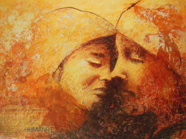 Pintura intitulada "HUMANITE" por Karole Aubourg, Obras de arte originais, Acrílico