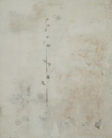 绘画 标题为“germoglio-rosa-61x5…” 由Silvia Leveroni Calvi, 原创艺术品