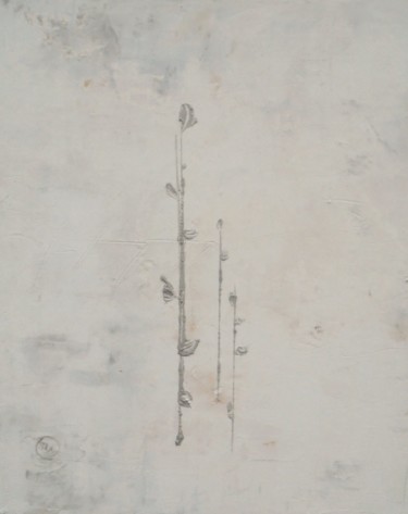 绘画 标题为“tre-germogli-46x38.…” 由Silvia Leveroni Calvi, 原创艺术品