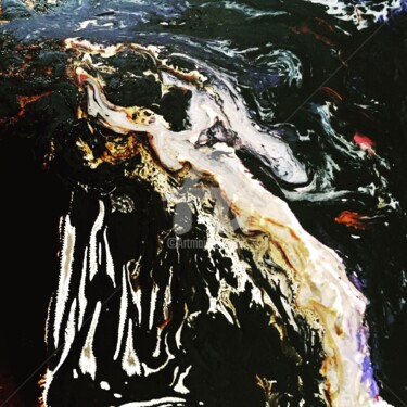 Peinture intitulée "Zagrob  ( pliure )" par Carlann, Œuvre d'art originale