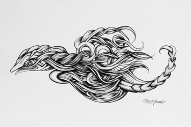 Drawing titled "La Matière organiqu…" by Jacques Stiennon, Original Artwork, Other