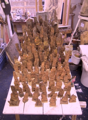 Sculpture intitulée "Les Louÿse" par Robert Gaillot, Œuvre d'art originale