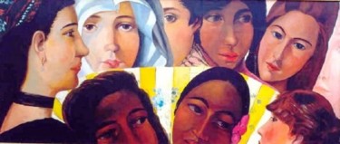 Peinture intitulée "Donne di ogni tempo." par Sandro Sabatini, Œuvre d'art originale, Huile
