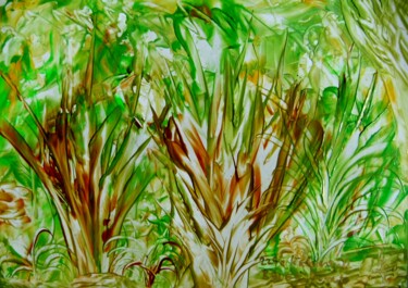Malerei mit dem Titel "229e Waldesruh.jpg" von Robert Bauer, Original-Kunstwerk, Enkaustik