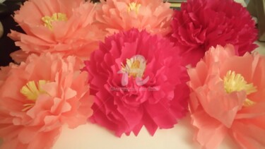 Des pivoines géantes en papier crépon