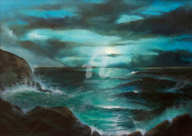 Painting titled "HALLELUJAH - framed." by Elizabeth Williams, Original Artwork, Oil