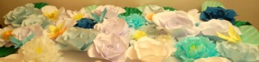 Panneau de fleurs éphémères, le temps d'une fête