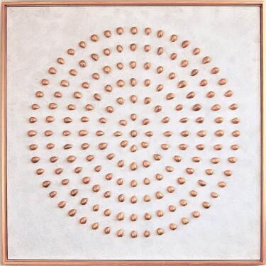 绘画 标题为“Golden circle of al…” 由Henk Broeke, 原创艺术品, 丙烯 安装在木板上