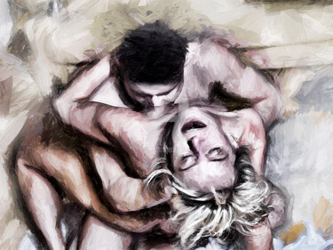 数字艺术 标题为“couple 1” 由Tobias Ginski, 原创艺术品, 数字油画