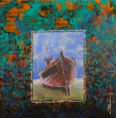 Peinture intitulée "Derelict" par Jean-Luc Lacroix (JL LACROIX), Œuvre d'art originale, Acrylique