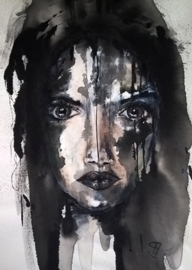 Peinture intitulée "Why 3" par Sandrine Chalot, Œuvre d'art originale, Acrylique