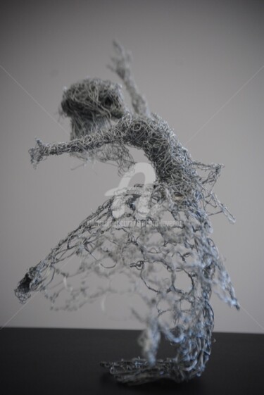 「suspension dans l'i…」というタイトルの彫刻 Barbara Lavendaによって, オリジナルのアートワーク, 金属