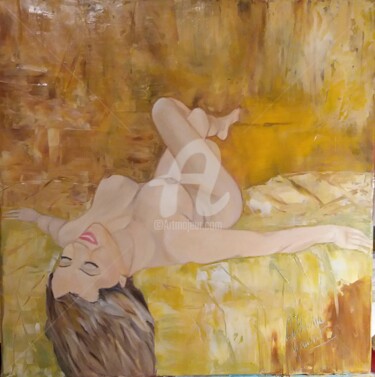 Peinture intitulée "nu féminin.jpg" par Catherine Gauvrit, Œuvre d'art originale, Huile